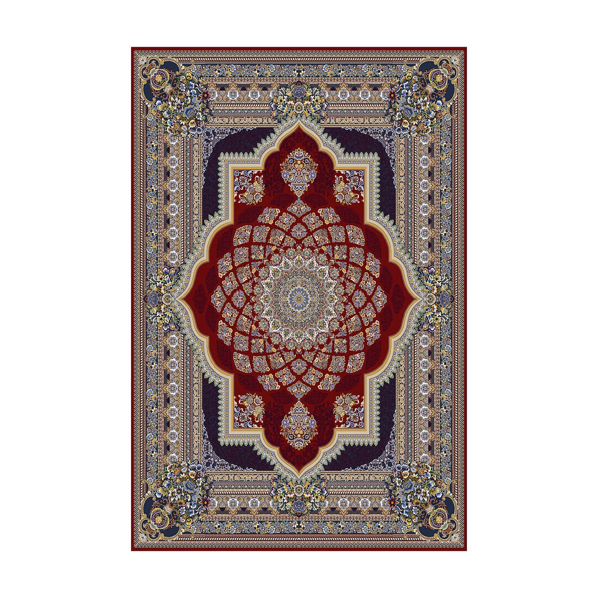 موکاپ فرشینه طرح فرش سنتی مدل MR1119