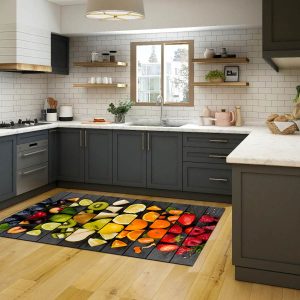 فرشینه آشپزخانه طرح اسلایس های میوه کد CR0064