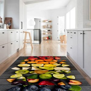 فرشینه آشپزخانه طرح اسلایس های میوه کد CR0064