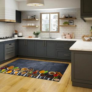 فرشینه آشپزخانه طرح قاشق های ادویه کد CR0211