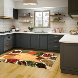 فرشینه آشپزخانه طرح ظرف های ادویه کد CR0220