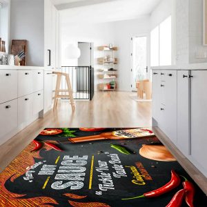 فرشینه آشپزخانه طرح سس تند کد CR0297