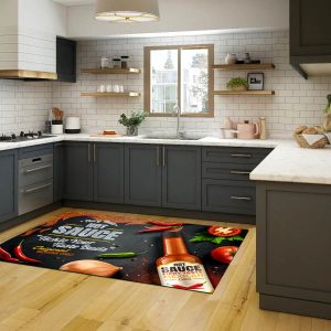 فرشینه آشپزخانه طرح سس تند کد CR0297