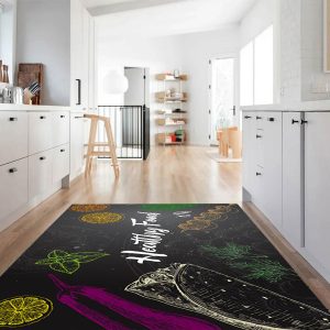 فرشینه آشپزخانه طرح غذای سالم کد CR0305