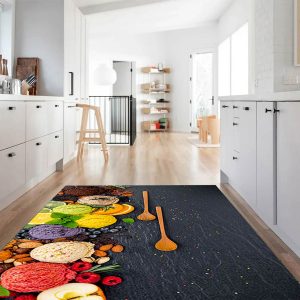 فرشینه آشپزخانه طرح اسکوپ های بستنی کد CR0315