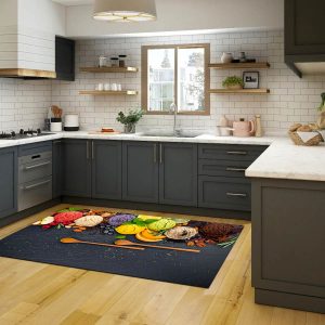 فرشینه آشپزخانه طرح اسکوپ های بستنی کد CR0315