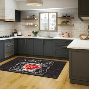 فرشینه آشپزخانه طرح فنجان قهوه کد CR0316