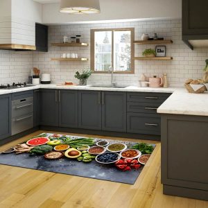 فرشینه آشپزخانه طرح میز سلامتی کد CR0321