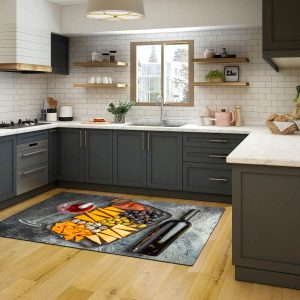 فرشینه آشپزخانه طرح میز مزه کد CR0324