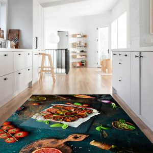 فرشینه آشپزخانه طرح میز استیک کد CR0325