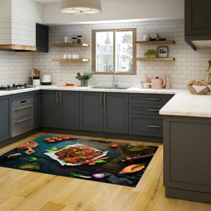 فرشینه آشپزخانه طرح میز استیک کد CR0325