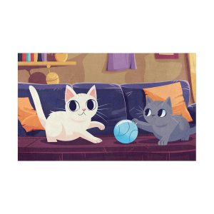 پادری حیوانات مدل توپ بازی گربه ها MA0215