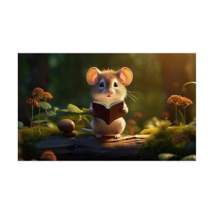 پادری حیوانات مدل موش کتاب خوان MA0216