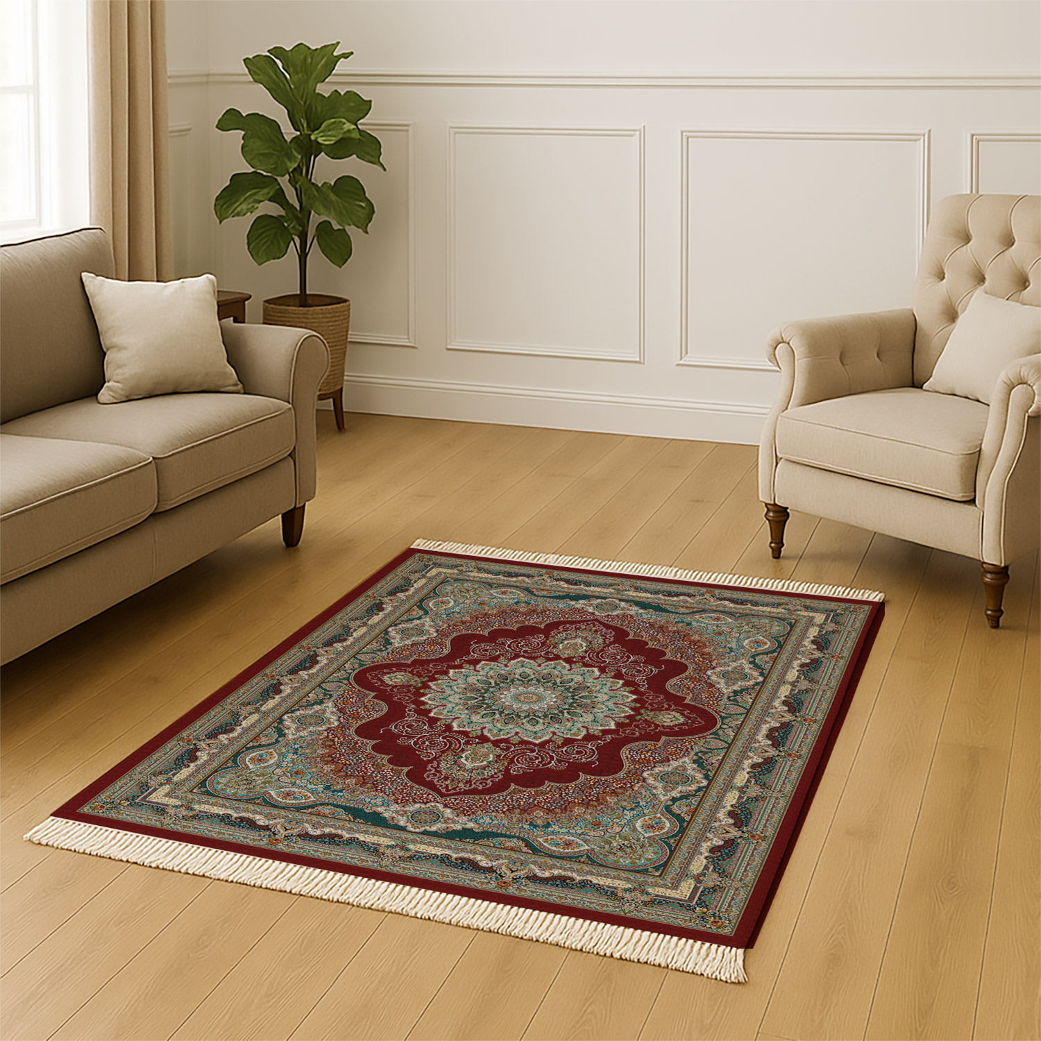 فرشینه طرح فرش سنتی مدل MR1150
