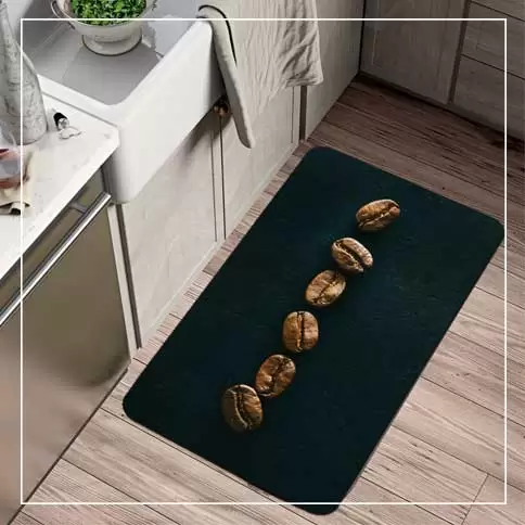 پادری طرح آشپزخانه سایز 76*46 طرح دانه قهوه