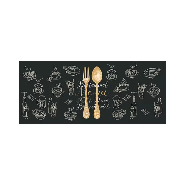 پادری آشپزخانه مدل قاشق و چنگال لاکچری طلایی