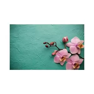 پادری طرح گل مدل شاخه شاخه شکوفه صورتی