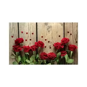 پادری طرح گل مدل شاخه های گل رز قرمز