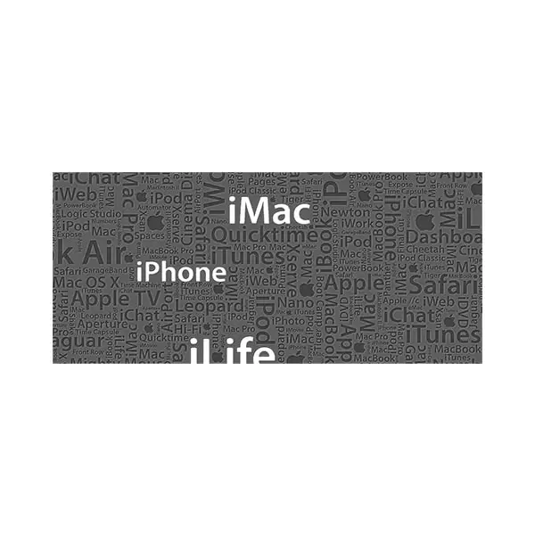 موس پد طرح فضا مدل آرم اپل آیفون آی مک