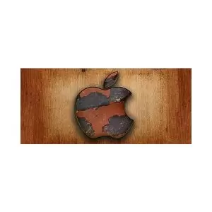 موس پد طرح فضا مدل آرم اپل فلز زنگ زده