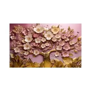 پادری طرح گل مدل درختچه طلایی