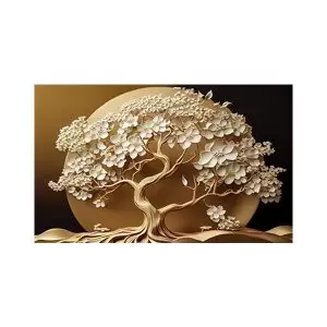 پادری طرح گل مدل درختچه طلایی