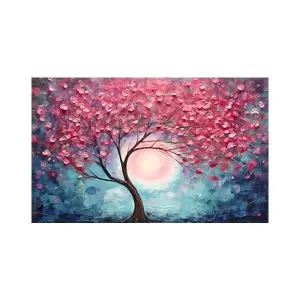 پادری طرح گل مدل طرح آبرنگ یک درخت تنها