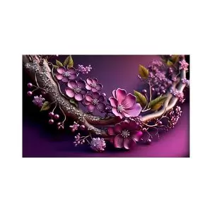 پادری طرح گل مدل گرافیکی شاخه گل زیبا