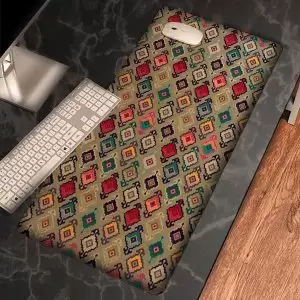 موس پد طرح فرش سنتی زیبای زیتونیM13175