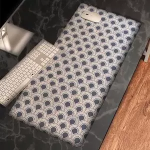 موس پد طرح پترن پولک های سرمه ایM13200