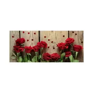 پادری طرح گل مدل شاخه های گل رز قرمز MF0063