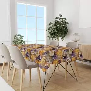 سفره و رومیزی پارچه ای مدل کدو تنبل