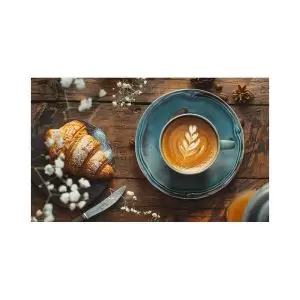 مت بار آشپزخانه و کافه مدل کروسان، لته و طبیعت