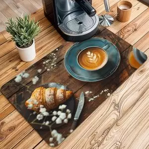 مت بار آشپزخانه و کافه مدل کروسان، لته و طبیعت MH1064