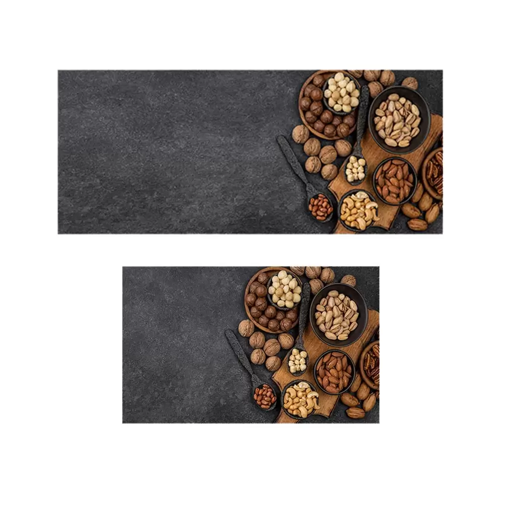 پادری آشپزخانه مدل میز پر از مغزیجات