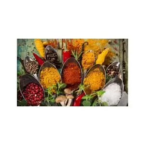 پادری آشپزخانه مدل قاشق های پر از ادویه