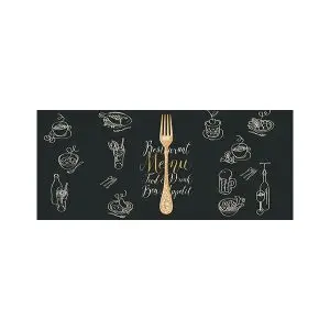 پادری آشپزخانه مدل چنگال لاکچری طلاییMH0292