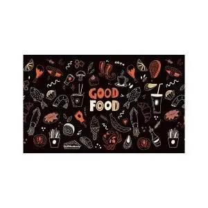 پادری آشپزخانه مدل گرافیکی غذای خوب