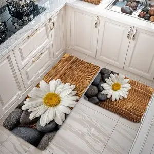 پادری طرح گل مدل یک گل زیبای سفید MF0040