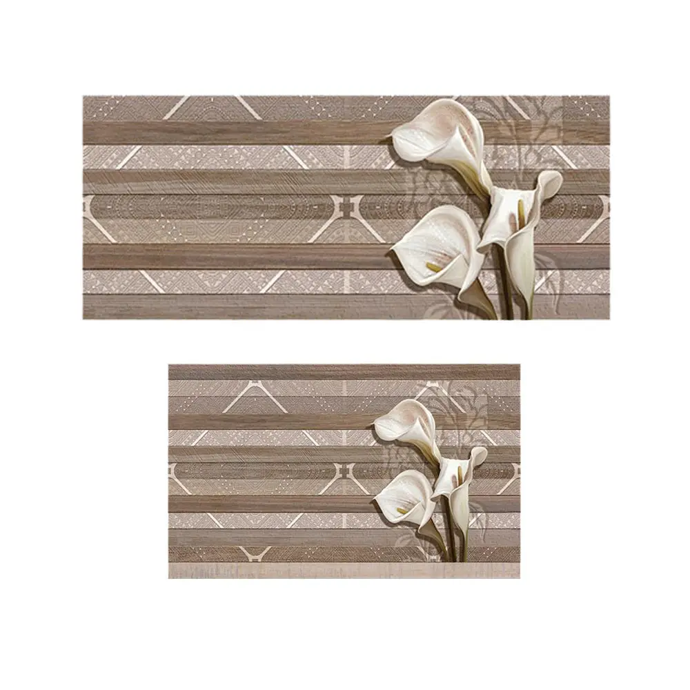 پادری طرح گل مدل سه شاخه گل سفید MF0086