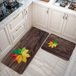 پادری طرح گل مدل برگ های زیبای رنگی MF0090