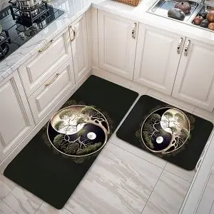 پادری طرح گل مدل درخت بن سای و ماه MF0121