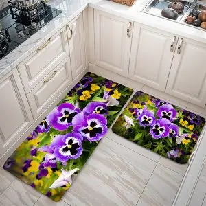 پادری طرح گل مدل گل های پامچال بنفش MF0139