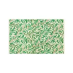 پادری طرح گل مدل شاخه برگ سبز MF0155