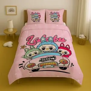 روتختی کودک یک نفره مدل عروسک لبوبو کد k-004