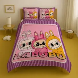 روتختی کودک یک نفره مدل عروسک لبوبو کد k-008