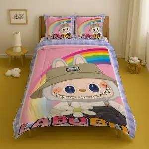 روتختی کودک یک نفره مدل عروسک لبوبو کد k-009