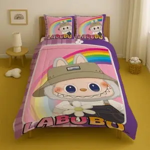 روتختی کودک یک نفره مدل عروسک لبوبو کد k-010