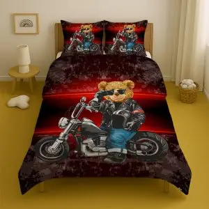 روتختی نوجوان یک نفره مدل خرس موتور سوار کد T-33