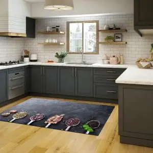 فرشینه آشپزخانه طرح قاشق های ادویه کد CR0215